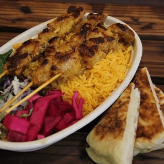 Dinu's Chicken on Skewer.