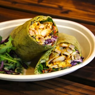 Falafel Roll Shawarma (Spinach Bread)