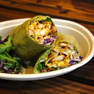 Beef Roll Shawarma (Spinach Bread)