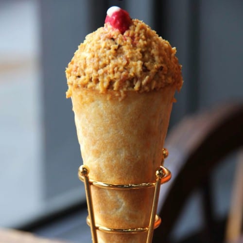 Chicken Cone Shawarma (W).