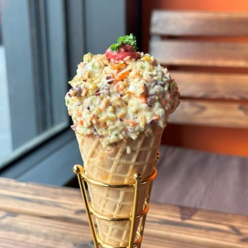 Falafel Cone Shawarma (W).