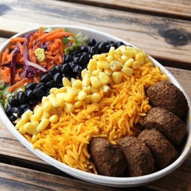 Falafel Flavored Rice Bowl.